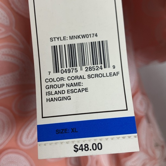 Relativity Pink Scroll Leaf Blouse - Picture 5 of 7